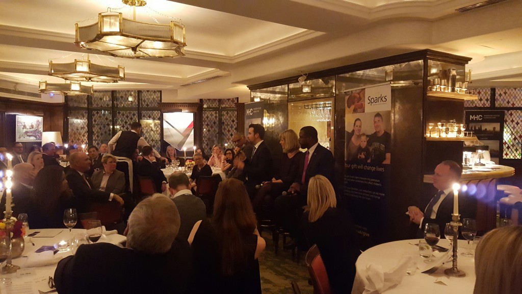 Discussion and debate at Sparks charity event 'Diversity in Business Leadership'.